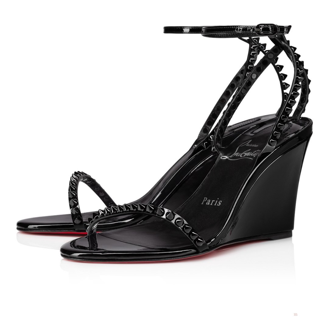 Christian Louboutin So Me Wedge Women's Sandals Black | ELWBVT862