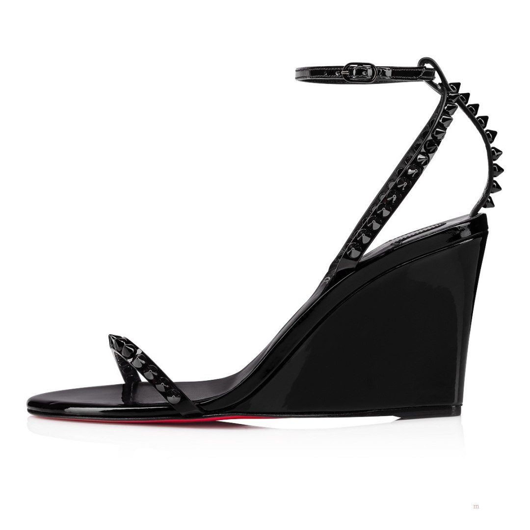 Christian Louboutin So Me Wedge Women's Sandals Black | ELWBVT862