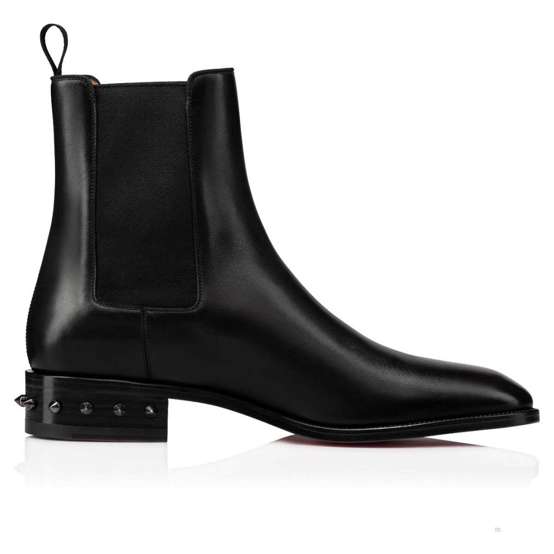 Christian Louboutin So Samson Men's Leather Boots Black | SAGUJC217