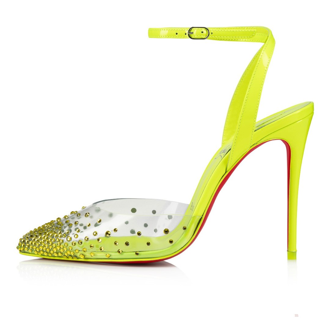 Christian Louboutin Spikaqueen Women's Pumps Yellow | CRIGVZ159