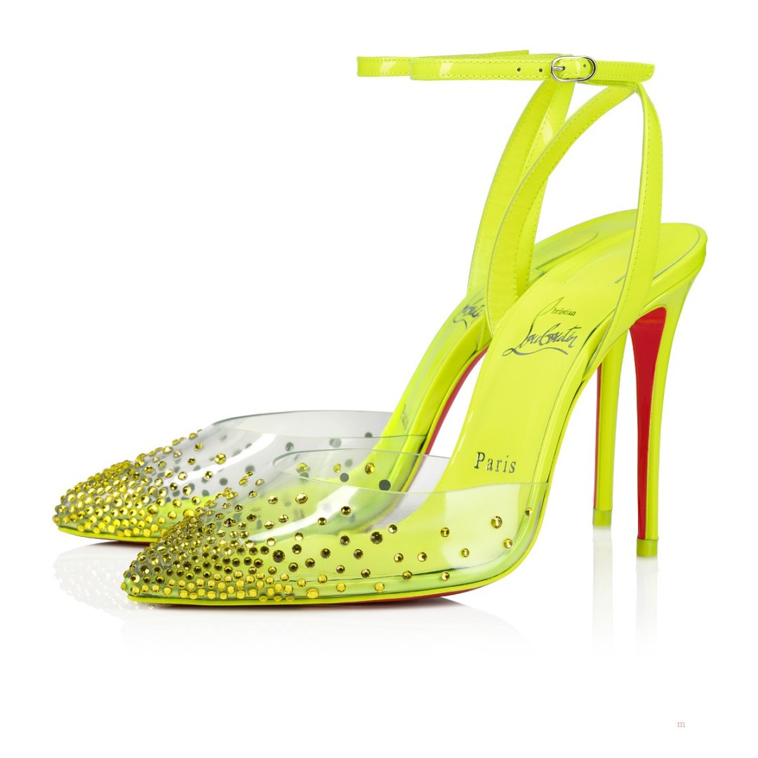 Christian Louboutin Spikaqueen Women\'s Pumps Yellow | CRIGVZ159