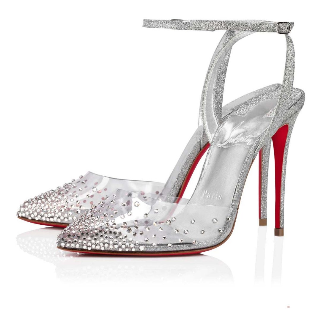 Christian Louboutin Spikaqueen Women's Pumps Silver | YZCWDF645