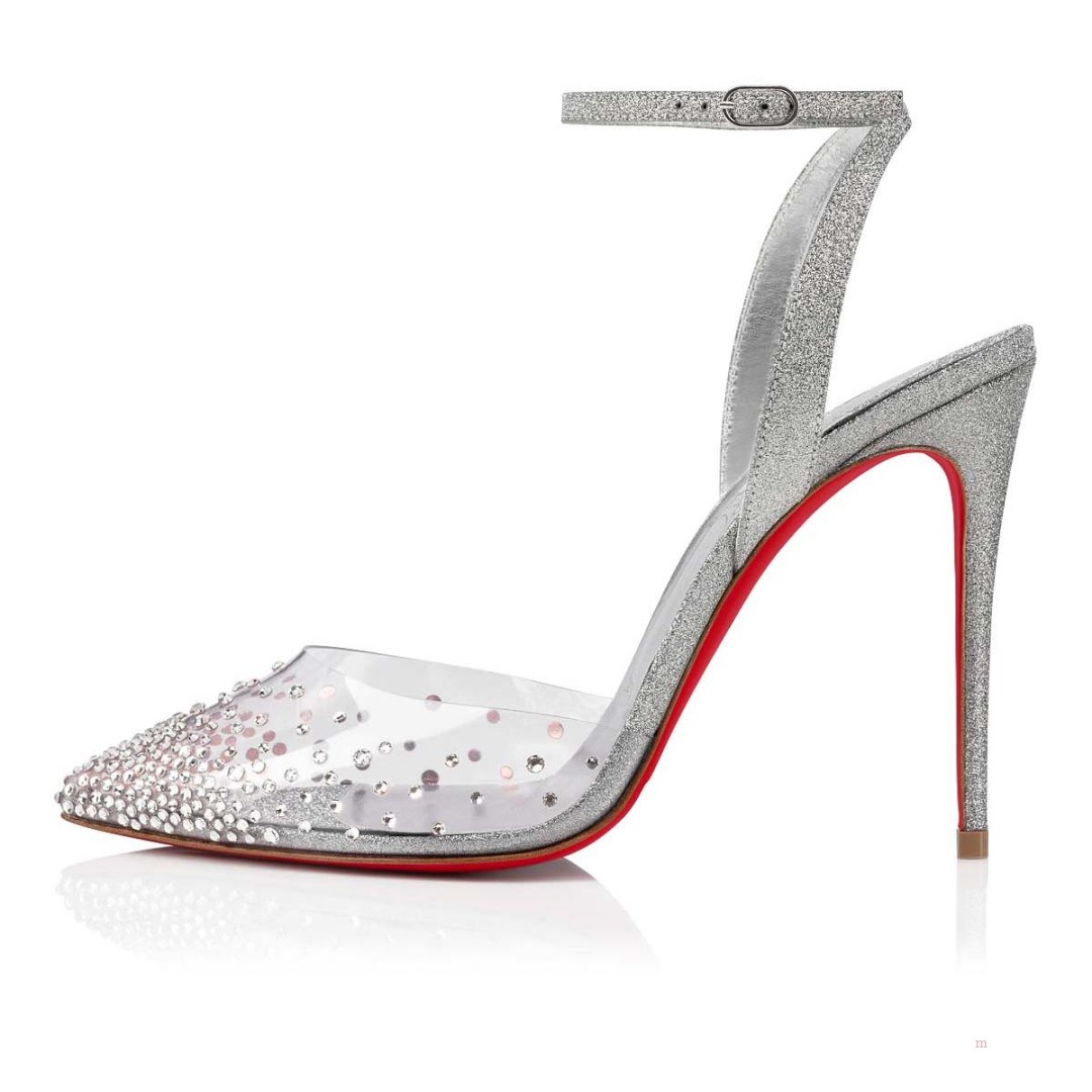 Christian Louboutin Spikaqueen Women's Pumps Silver | YZCWDF645