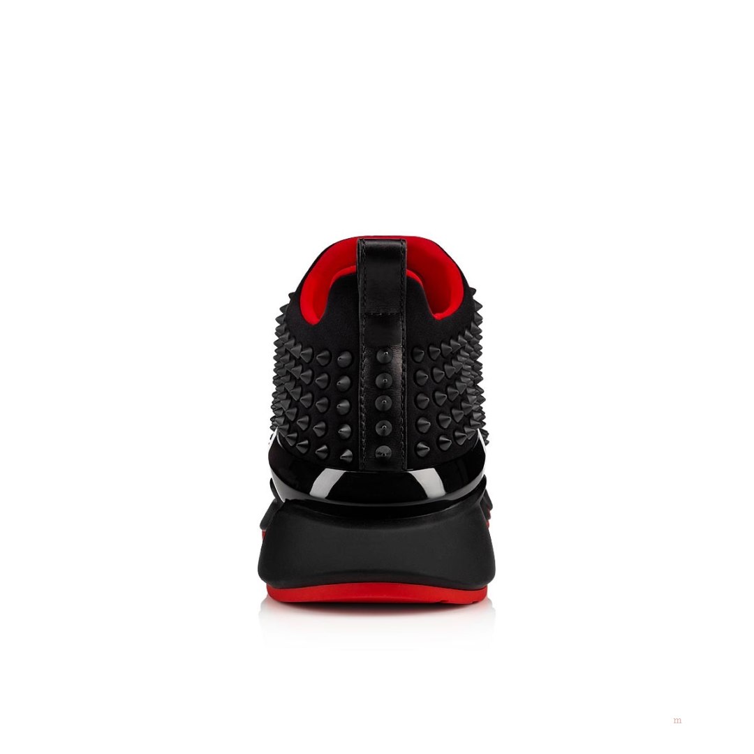 Christian Louboutin Spike Sock Men's Sneakers Black | WRGBXZ462