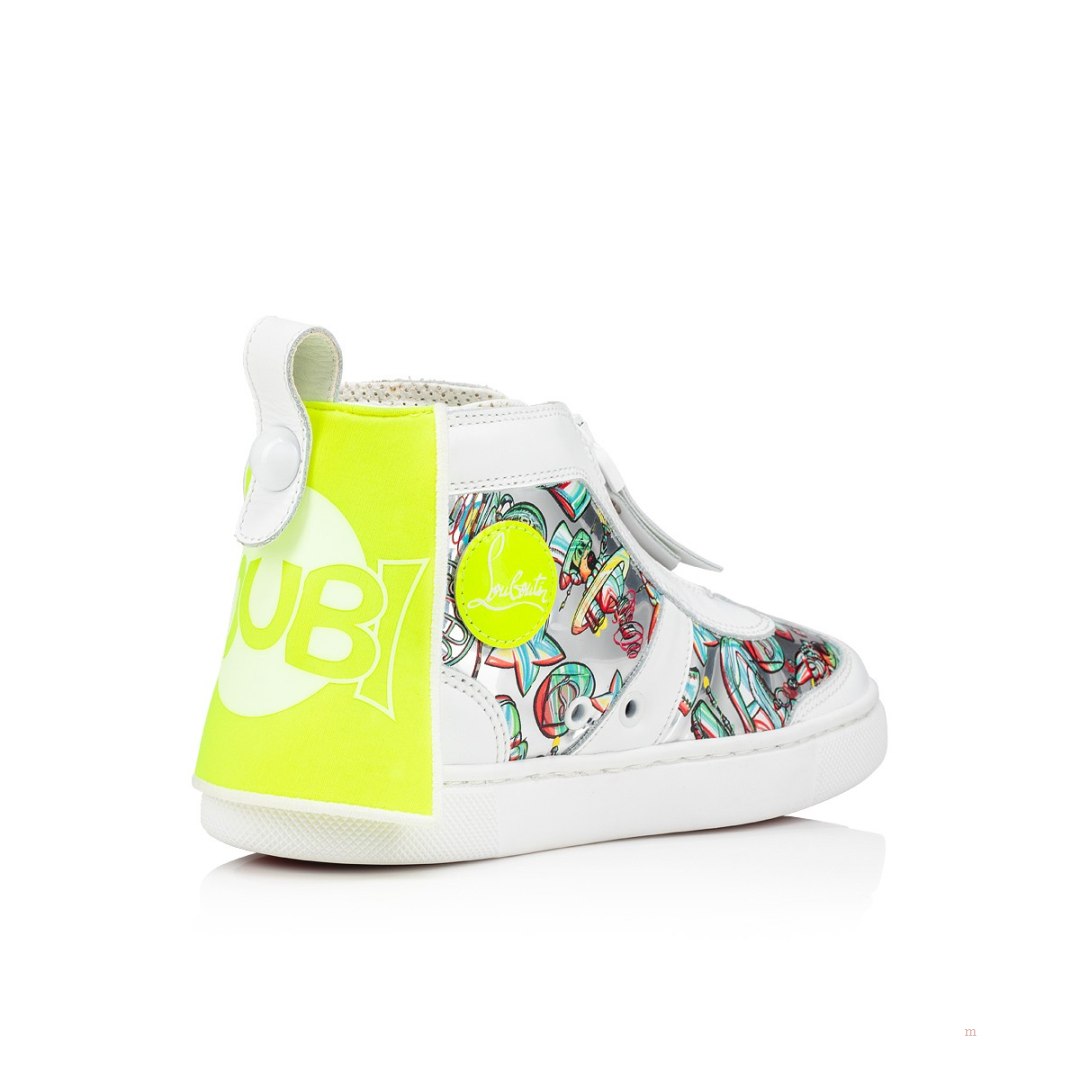 Christian Louboutin Super Loubi Boys' High Top Sneakers Yellow | ARVCZY079