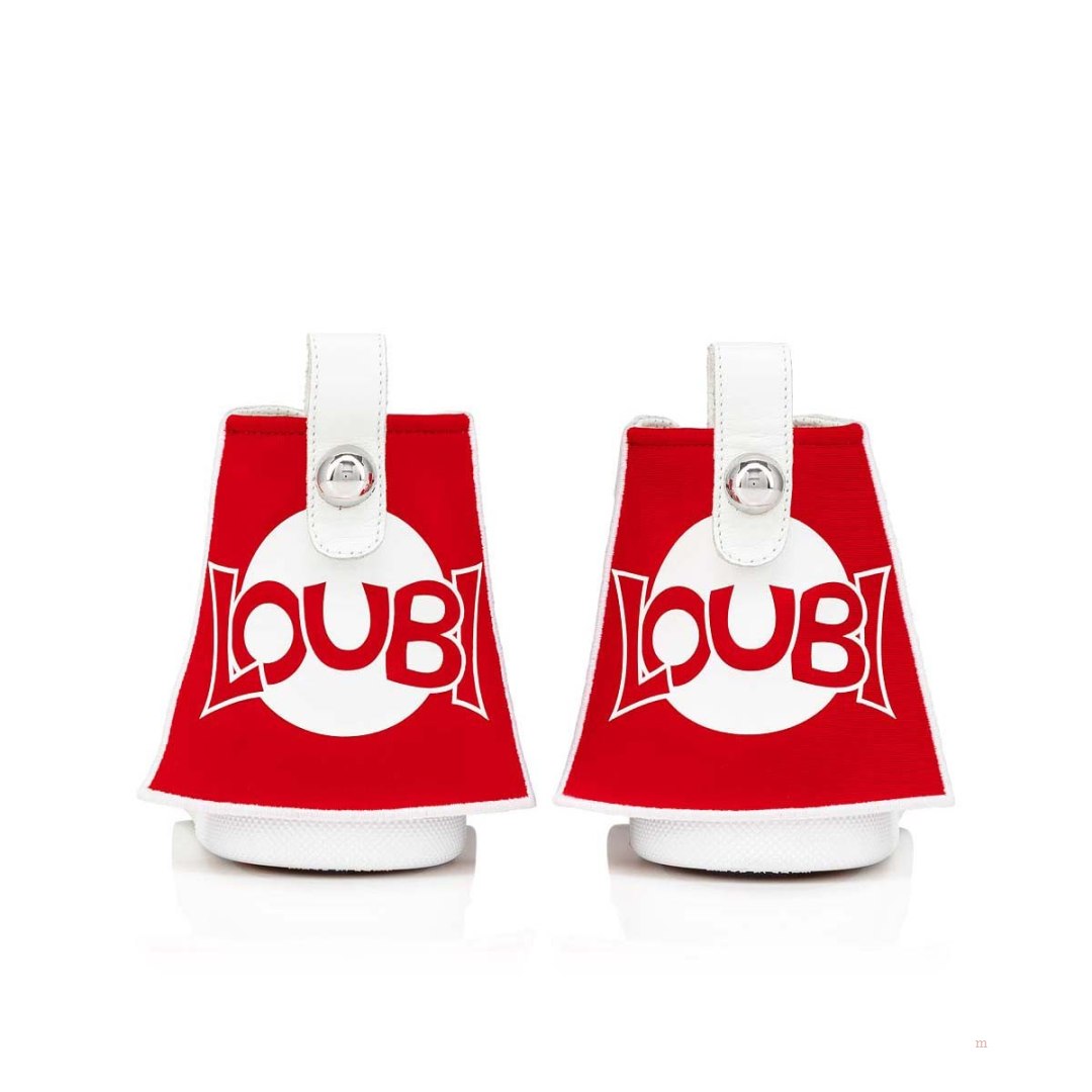 Christian Louboutin Super Loubi Boys' High Top Sneakers Red | RSAVET954