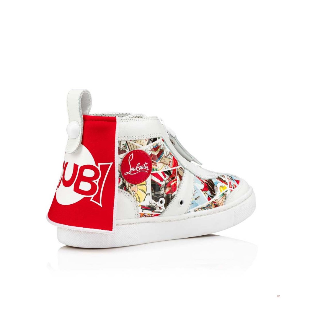 Christian Louboutin Super Loubi Boys' High Top Sneakers Multicolor | SFXEMU175