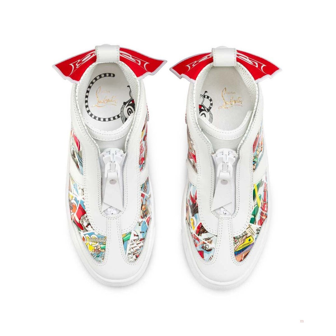 Christian Louboutin Super Loubi Boys' High Top Sneakers Multicolor | SFXEMU175