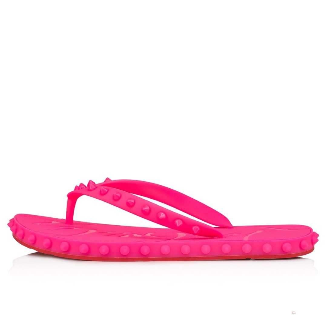 Christian Louboutin Super Loubi Flip Women's Sandals Pink | NWQAFM154