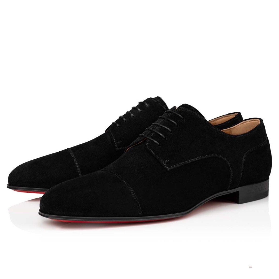 Christian Louboutin Surcity Men's Lace Up Shoes Black | EJLIMD325