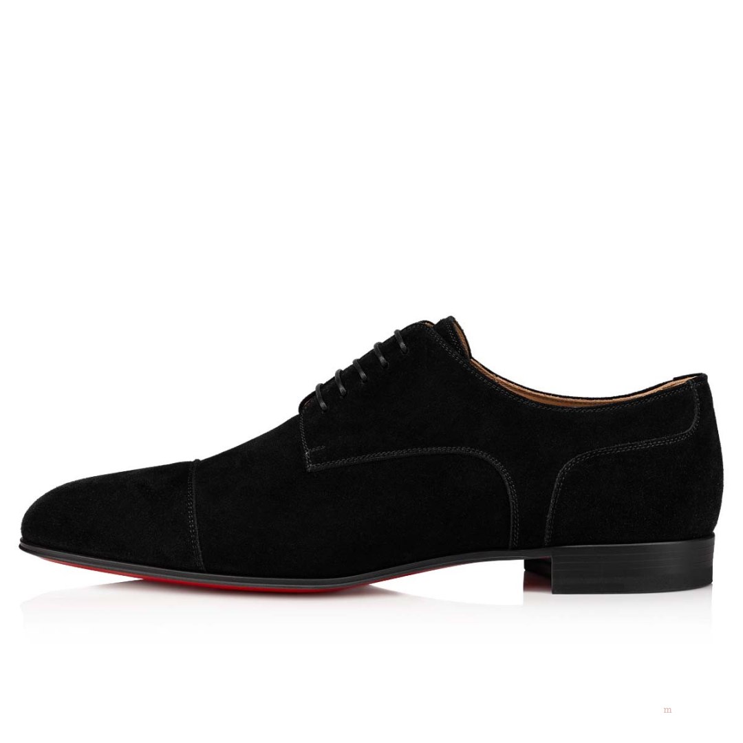 Christian Louboutin Surcity Men's Lace Up Shoes Black | EJLIMD325