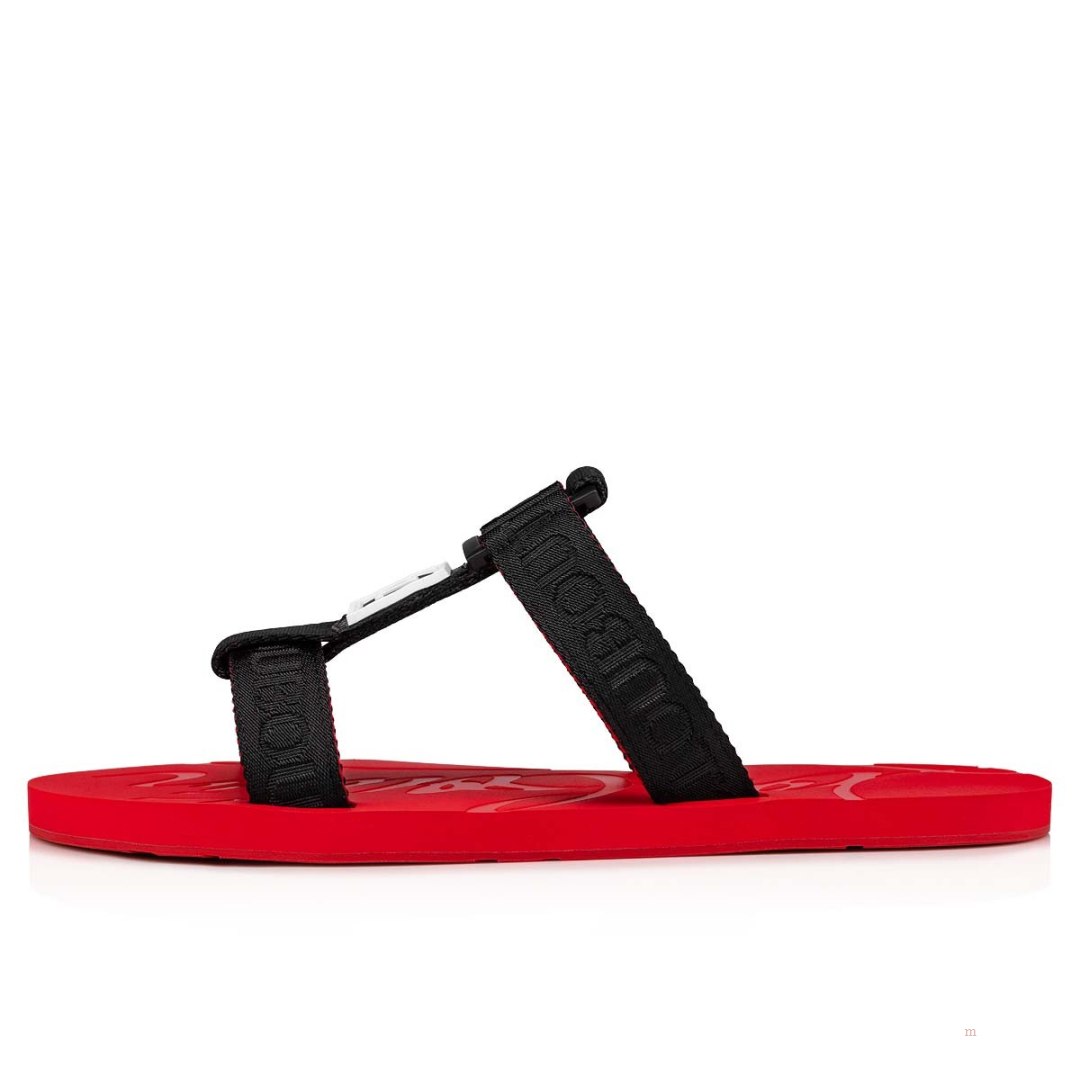 Christian Louboutin Surf Men's Sandals Black | SWETKO607