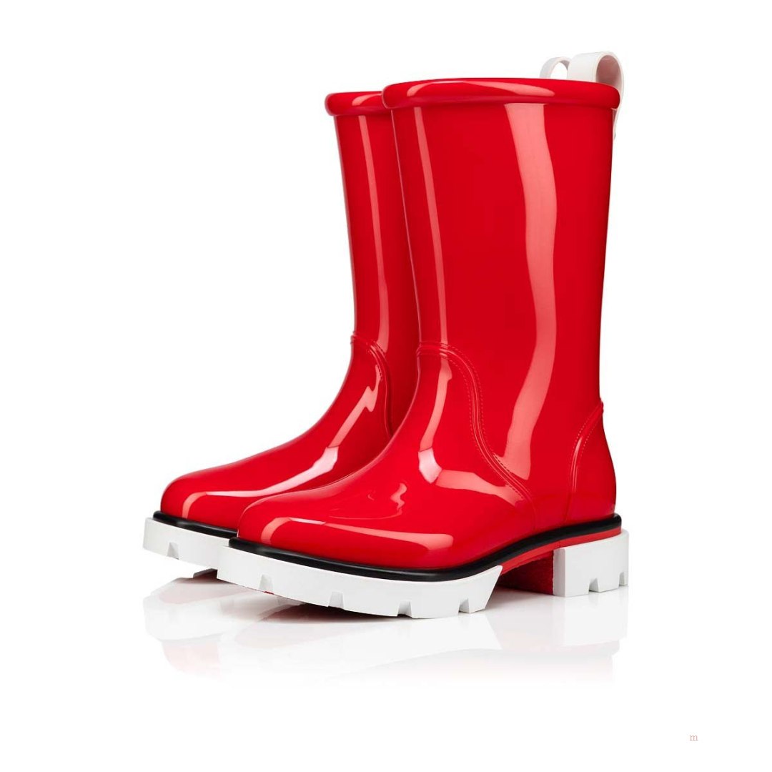 Christian Louboutin Toy Pluie Boys\' Rain Boots Red | ZVDYGS469