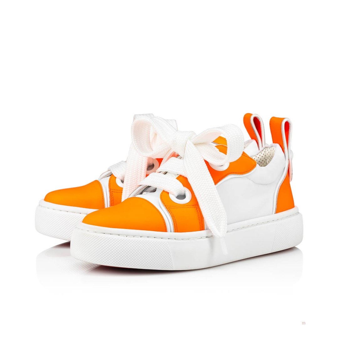 Christian Louboutin Toy Toy Boys' Low Top Sneakers Orange | EMYBJV208