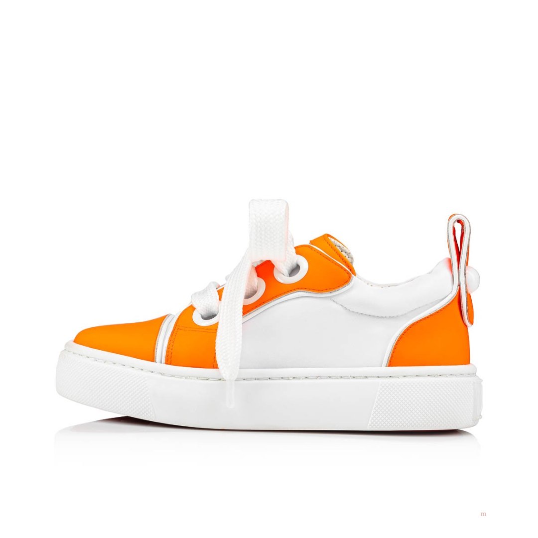 Christian Louboutin Toy Toy Boys' Low Top Sneakers Orange | EMYBJV208