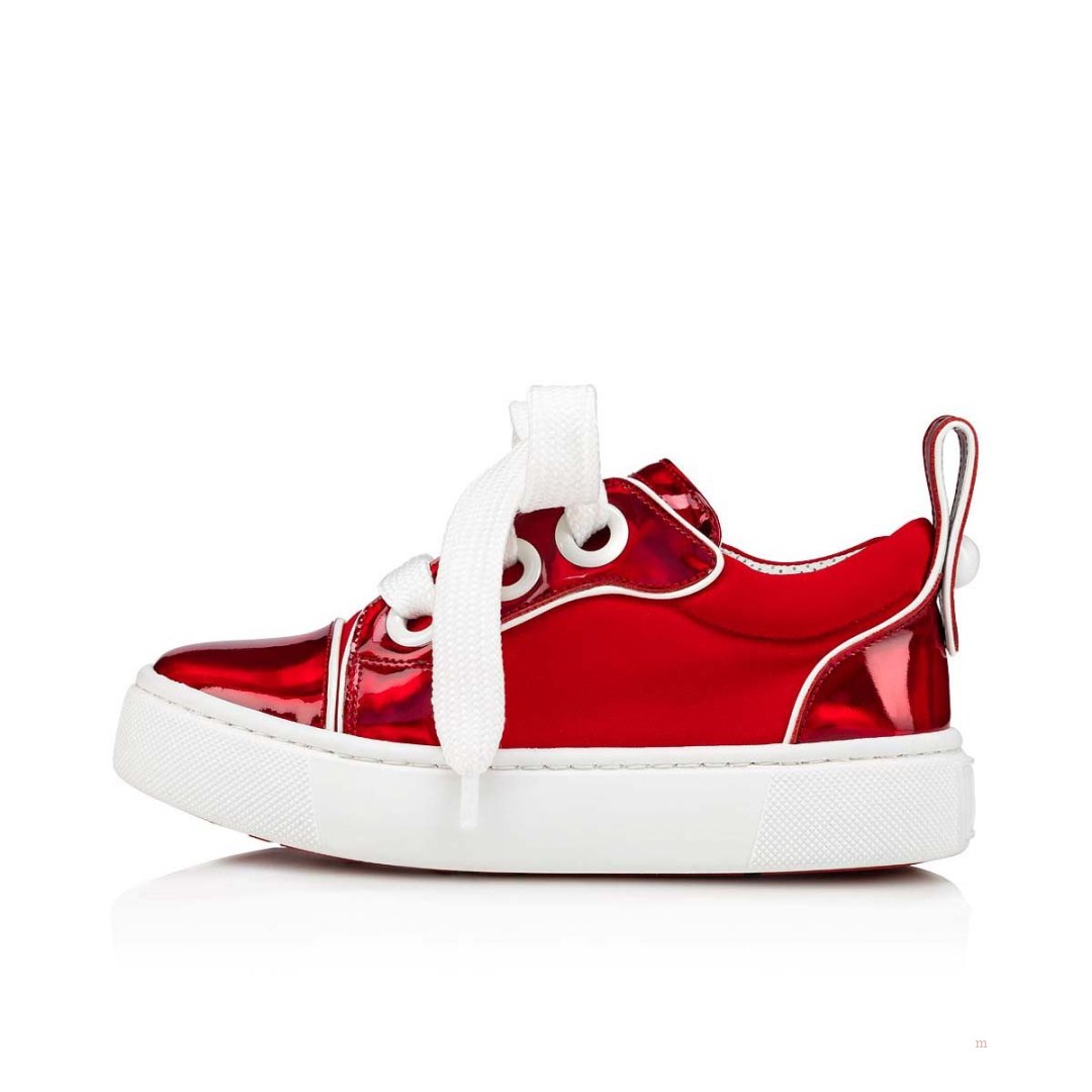 Christian Louboutin Toy Toy Boys' Low Top Sneakers Red | LMPNKA085