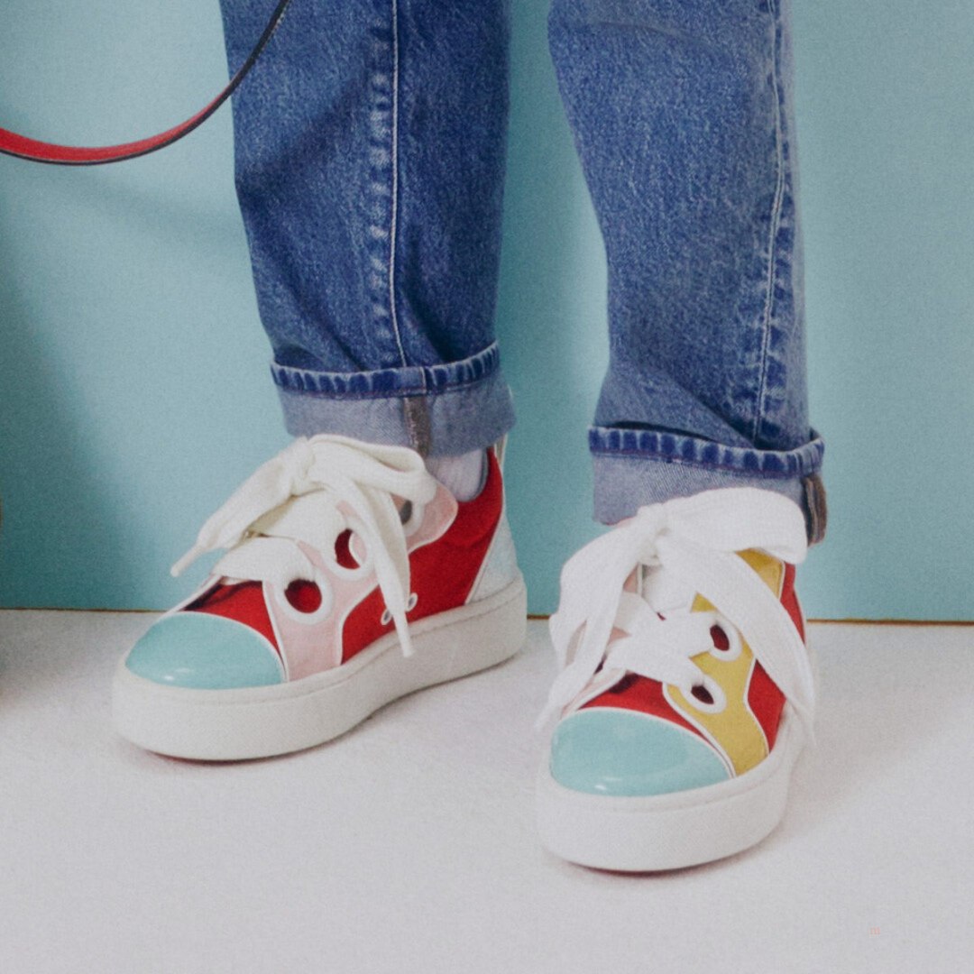 Christian Louboutin Toy Toy Boys' Low Top Sneakers Multicolor | LRFUHK856