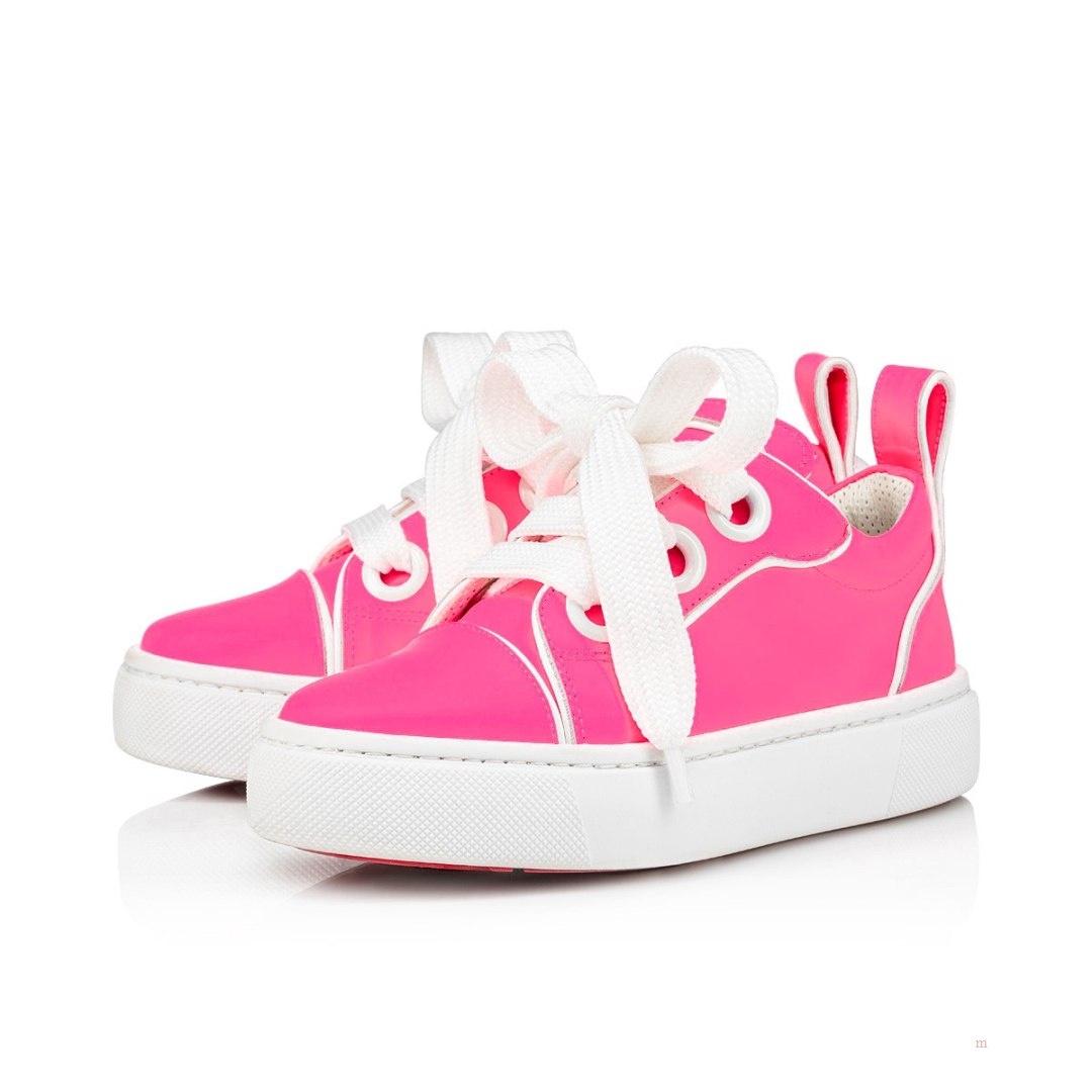 Christian Louboutin Toy Toy Girls' Low Top Sneakers Pink | VBJUDG012