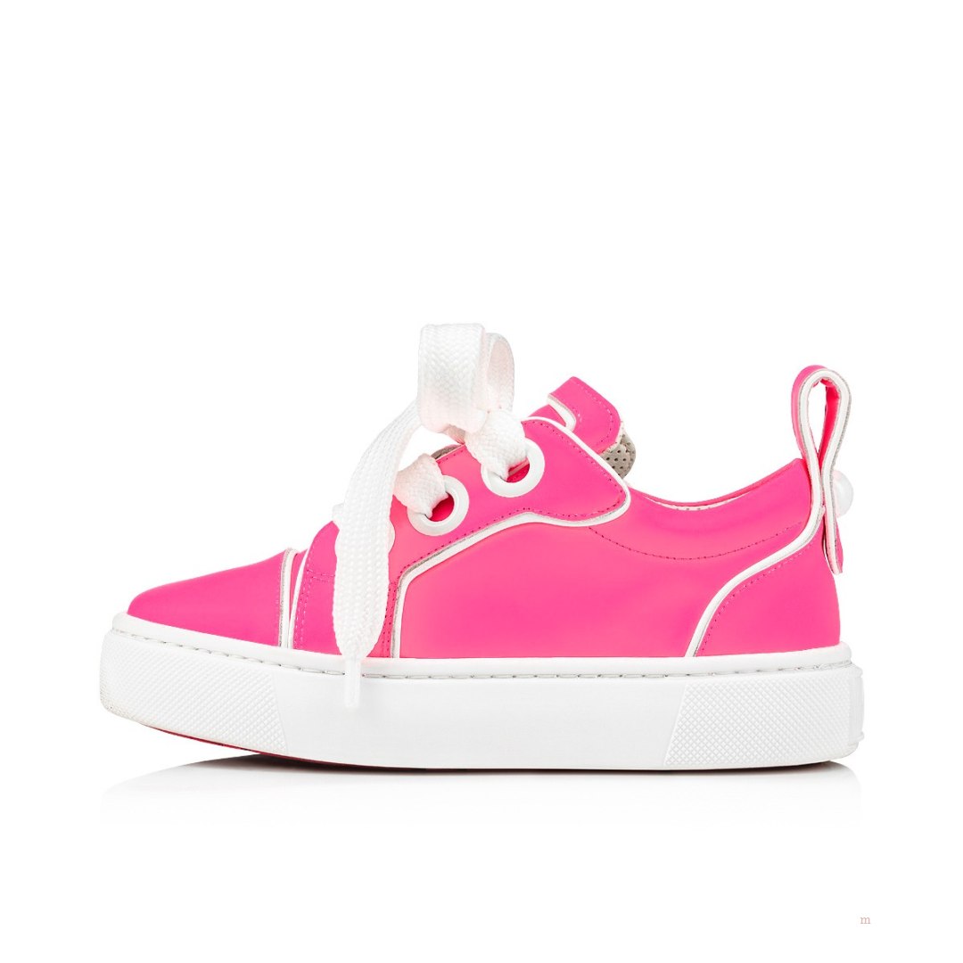 Christian Louboutin Toy Toy Girls' Low Top Sneakers Pink | VBJUDG012