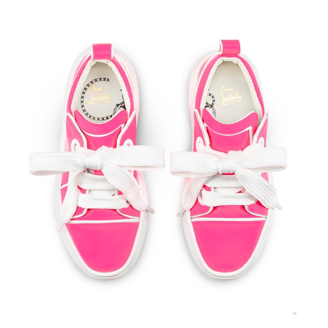 Christian Louboutin Toy Toy Girls' Low Top Sneakers Pink | VBJUDG012