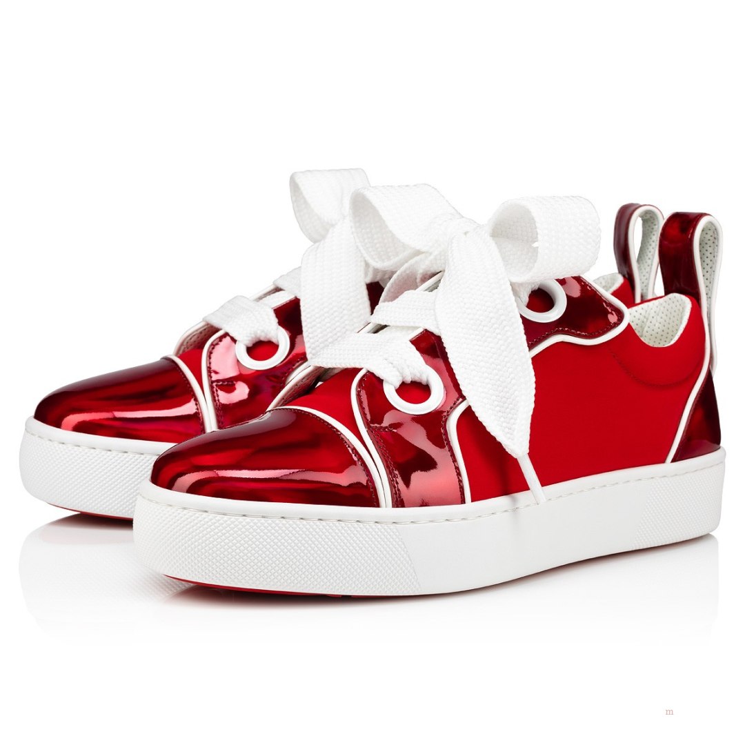 Christian Louboutin Toy Toy Men's Low Top Sneakers Red | WXUSQB824