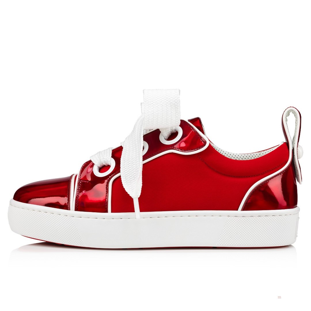 Christian Louboutin Toy Toy Men's Low Top Sneakers Red | WXUSQB824