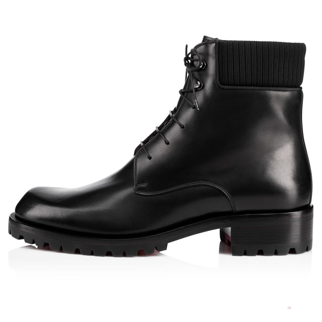 Christian Louboutin Trapman Men's Combat Boots Black | YUBIPA701