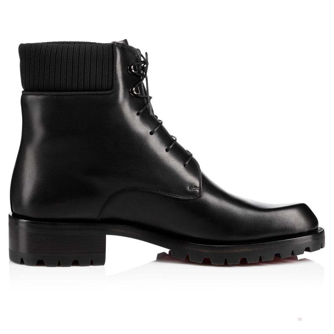 Christian Louboutin Trapman Men's Combat Boots Black | YUBIPA701