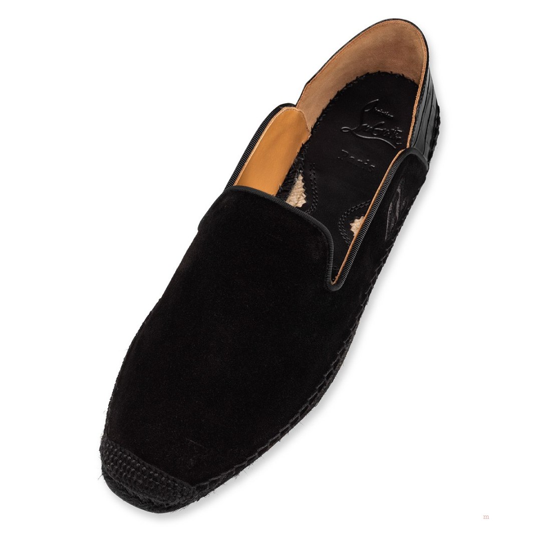 Christian Louboutin Varsi Espadon Men's Espadrilles Black | FMPUEY680