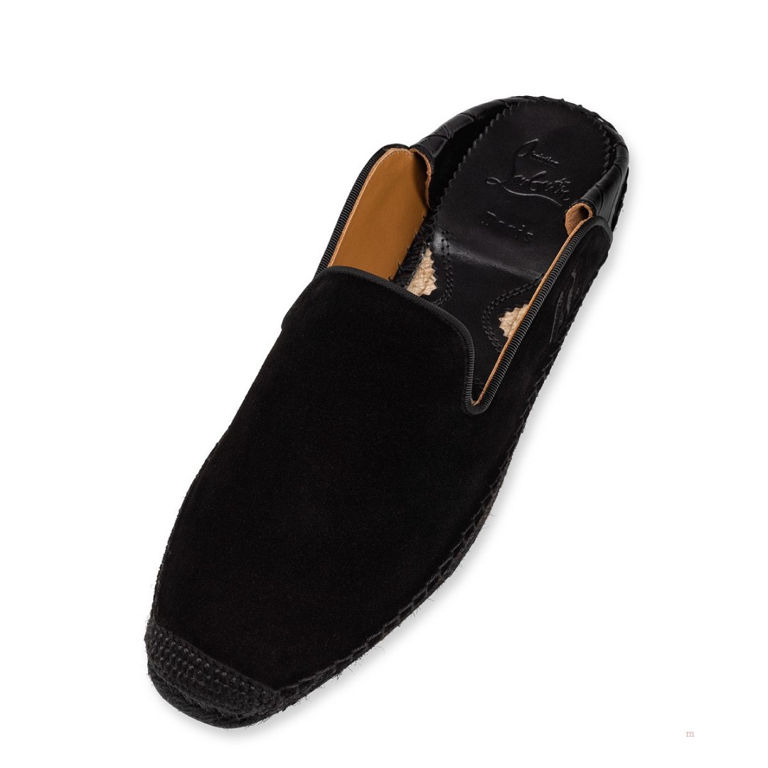 Christian Louboutin Varsi Espadon Men's Espadrilles Black | FMPUEY680