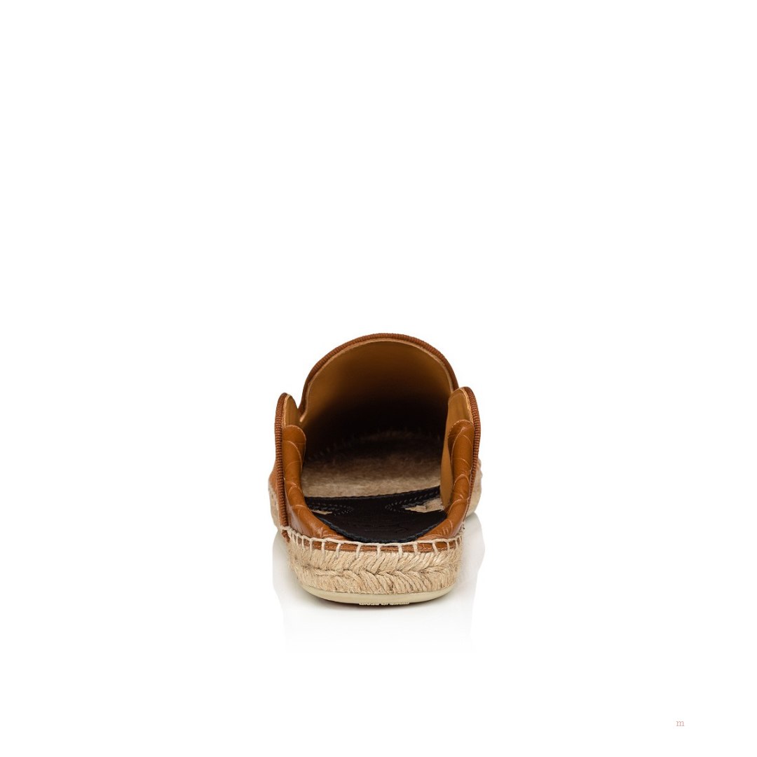 Christian Louboutin Varsi Espadon Men's Espadrilles Brown | JCHIPS132