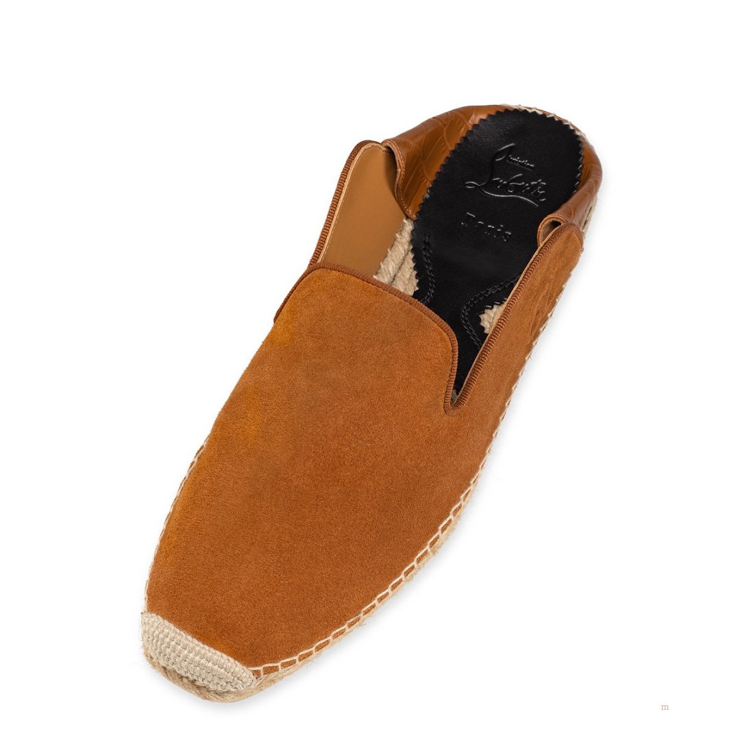 Christian Louboutin Varsi Espadon Men's Espadrilles Brown | JCHIPS132