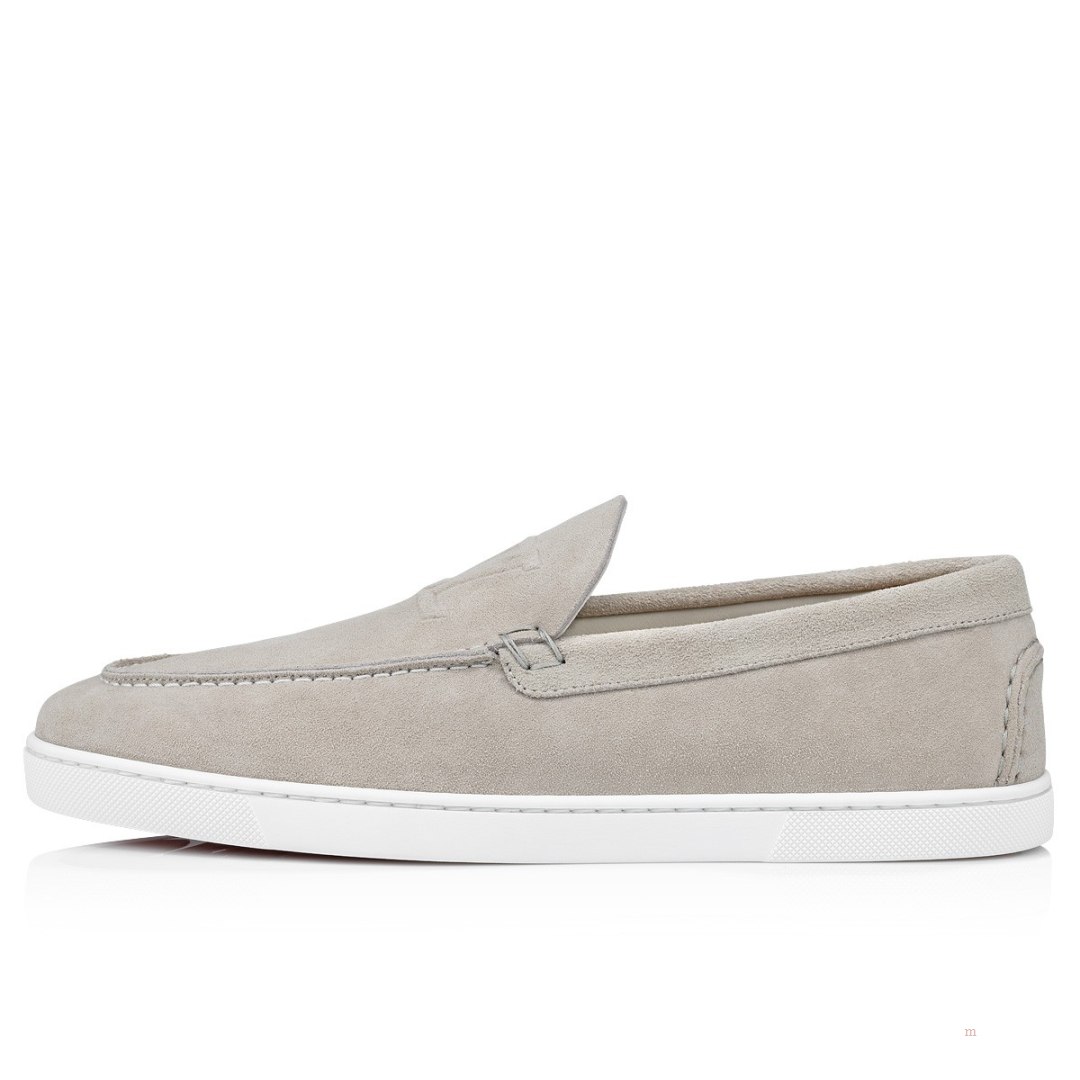 Christian Louboutin Varsiboat Men's Boat Shoes Grey | INGFWS027