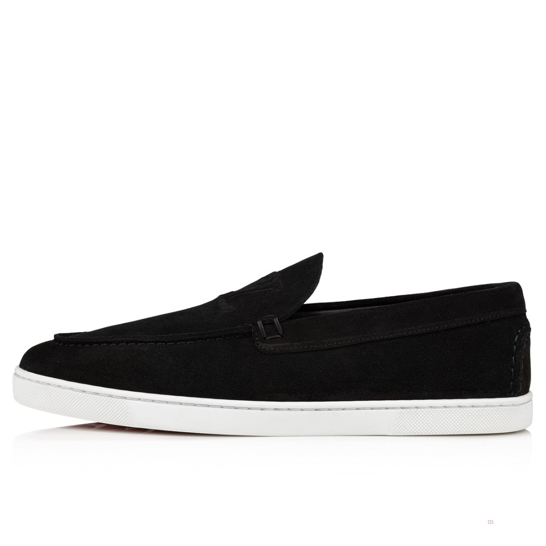 Christian Louboutin Varsiboat Men's Boat Shoes Black | SXUHEN092