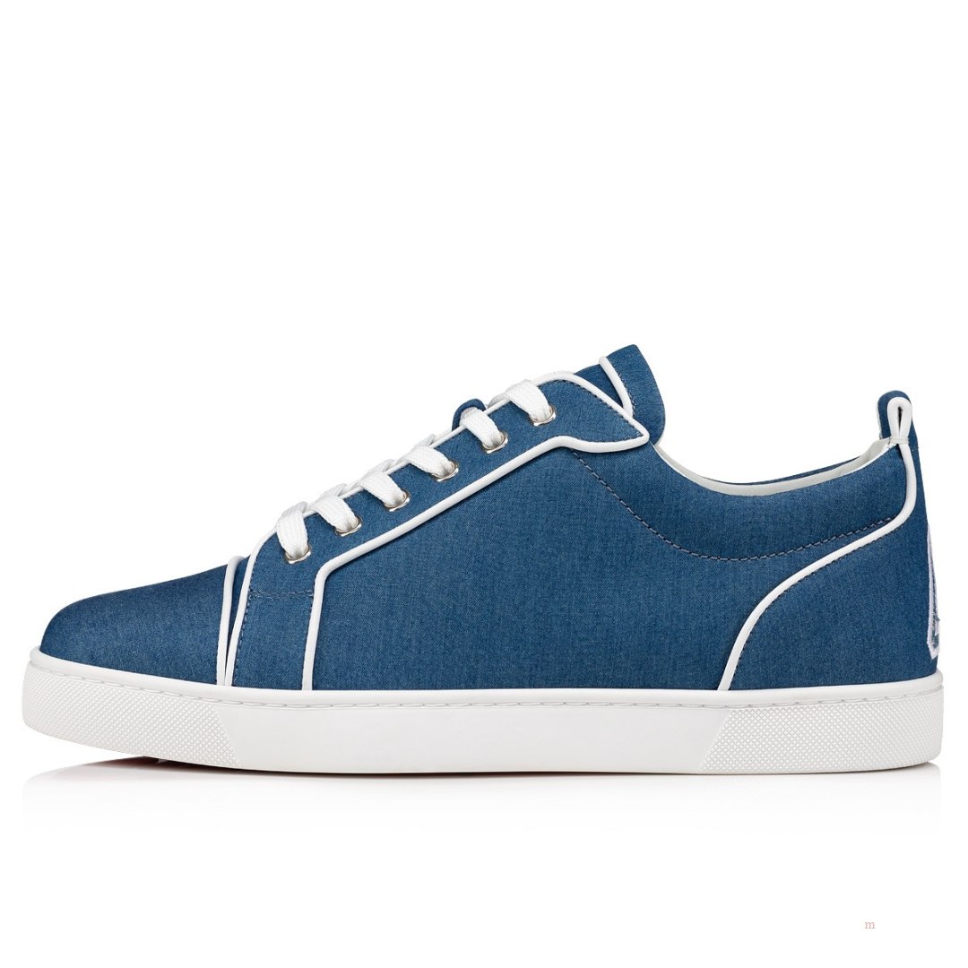 Christian Louboutin Varsijunior Men's Low Top Sneakers Blue | BINFUR758