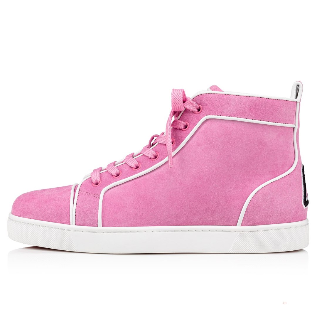 Christian Louboutin Varsilouis Men's High Top Sneakers Pink | EVFCIY670