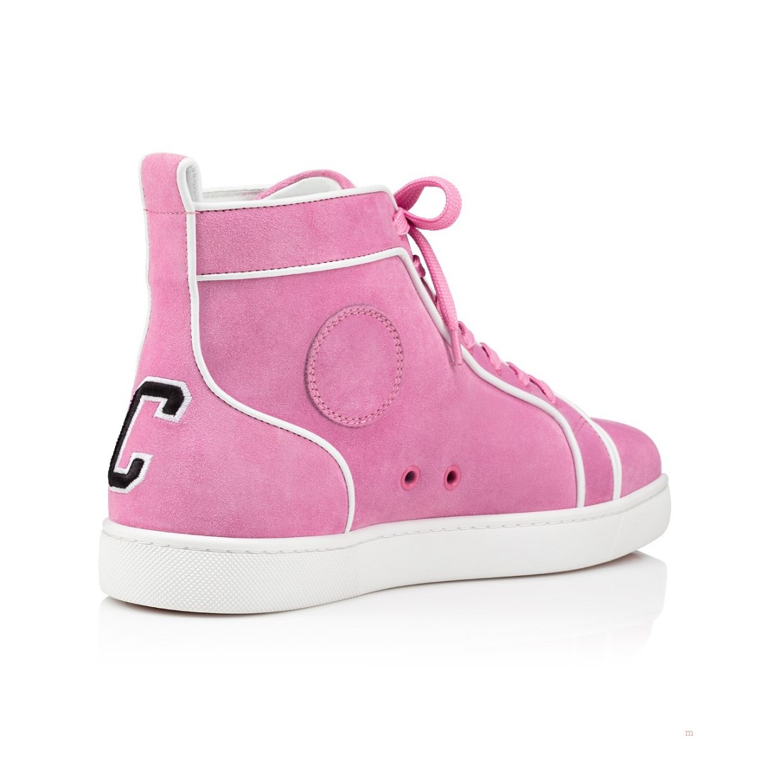 Christian Louboutin Varsilouis Men's High Top Sneakers Pink | EVFCIY670