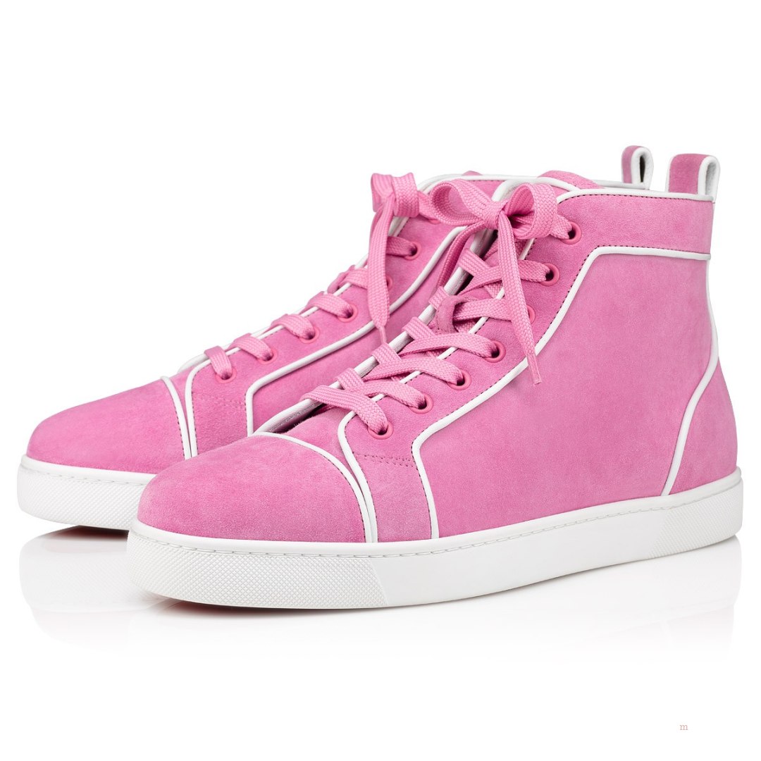 Christian Louboutin Varsilouis Men\'s High Top Sneakers Pink | EVFCIY670