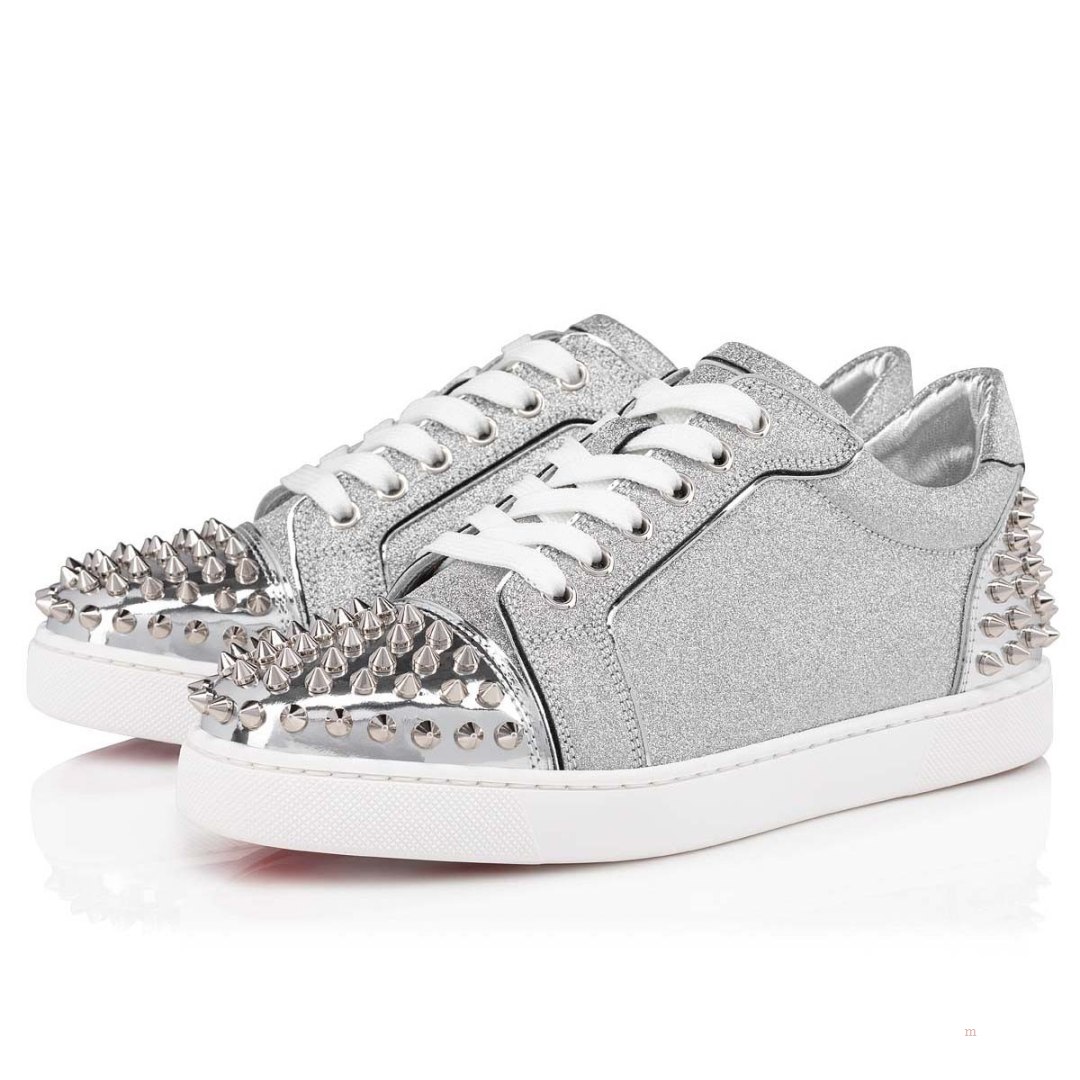 Christian Louboutin Vieira 2 Women\'s Low Top Sneakers Silver | TKUILN267