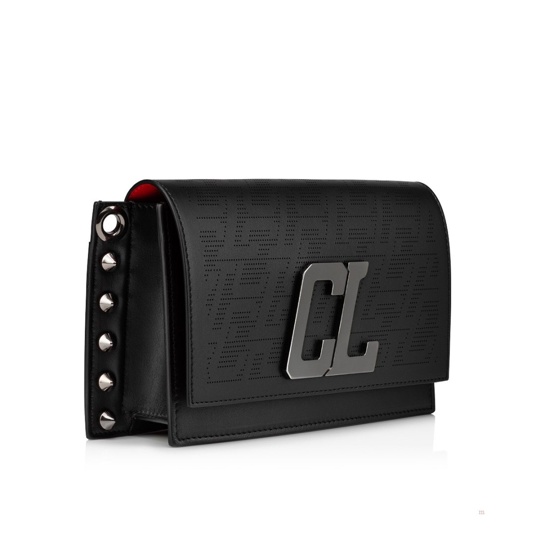 Christian Louboutin Wallstrap Men's Messenger Bag Black | EXJWGH983