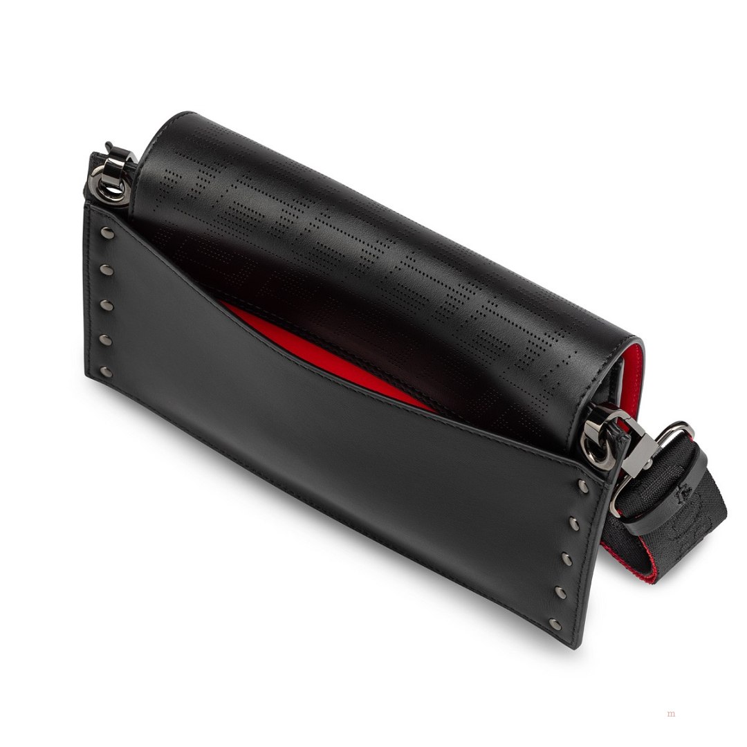 Christian Louboutin Wallstrap Men's Messenger Bag Black | EXJWGH983