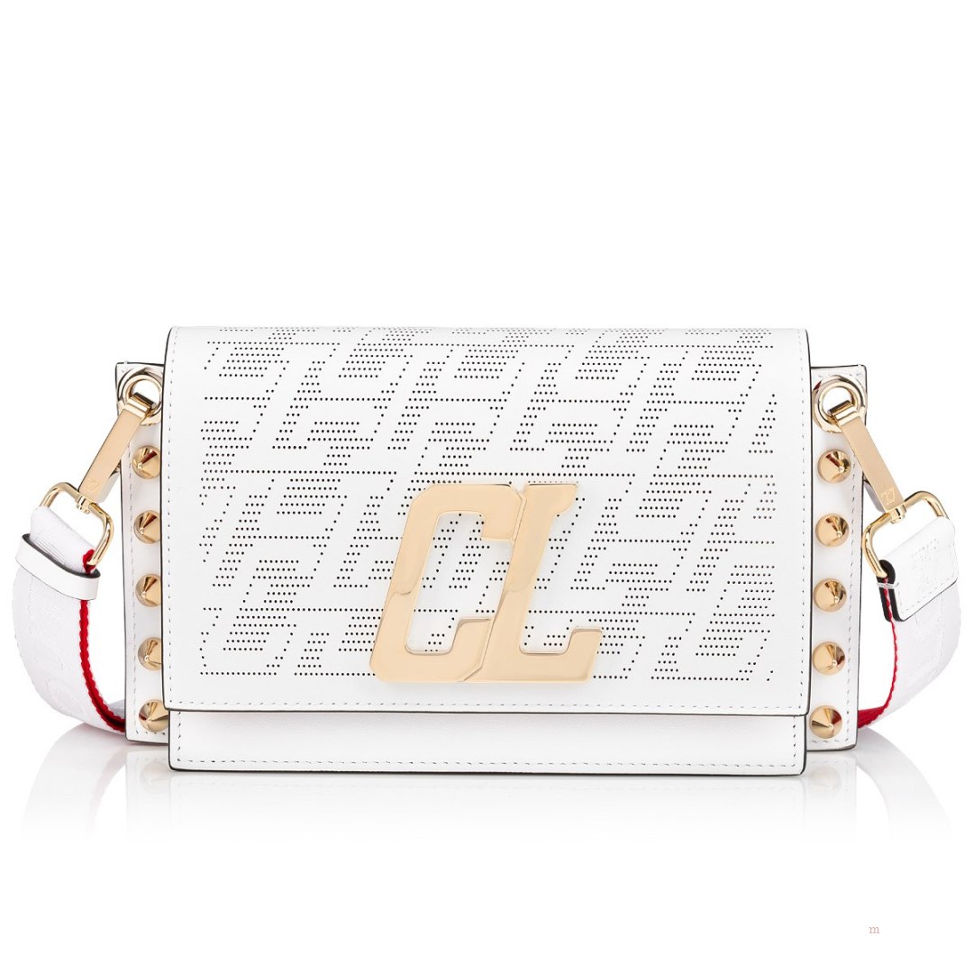 Christian Louboutin Wallstrap Men's Messenger Bag White | YUPMQT109