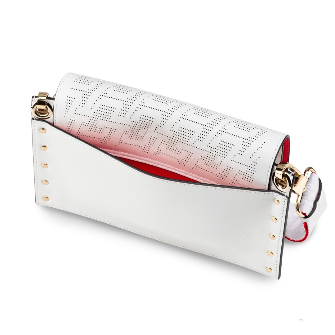 Christian Louboutin Wallstrap Men's Messenger Bag White | YUPMQT109