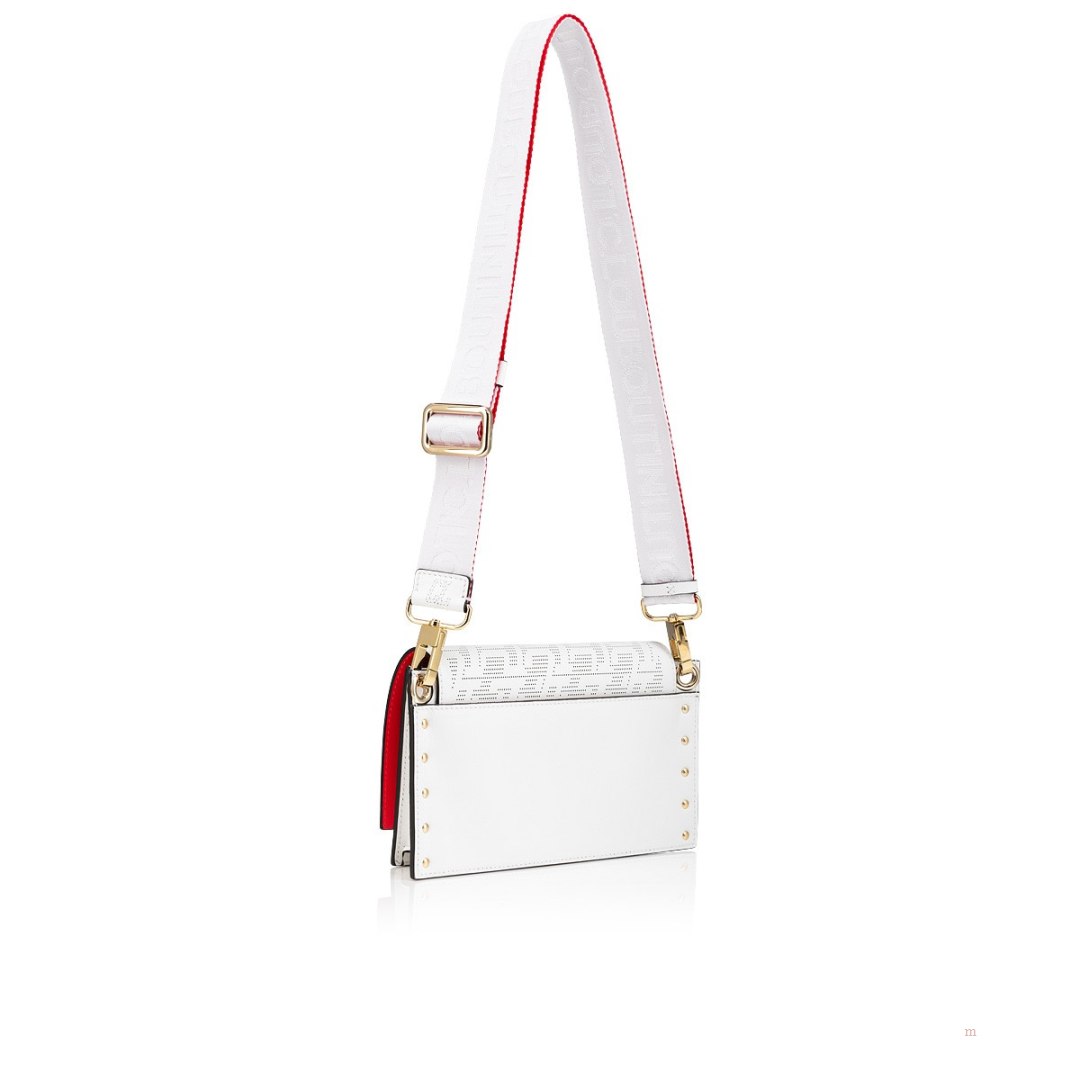 Christian Louboutin Wallstrap Men's Messenger Bag White | YUPMQT109