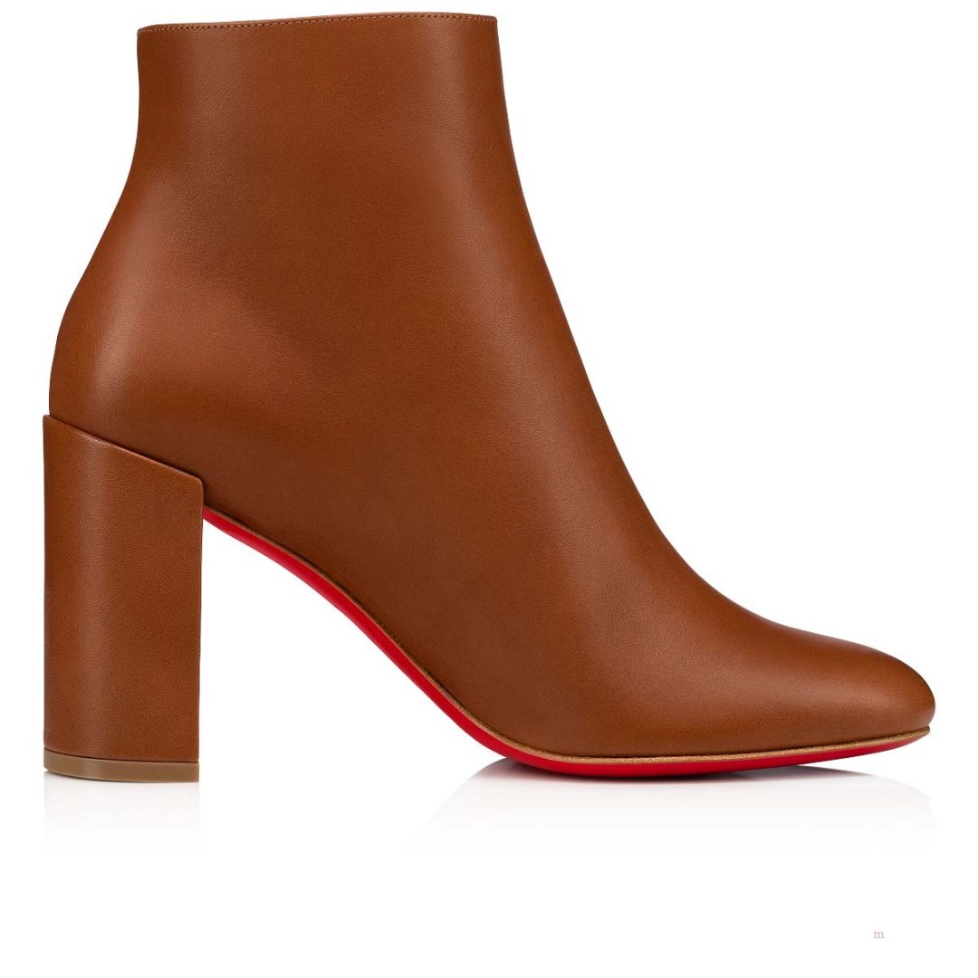 Christian Louboutin Ziptotal Women's Ankle Boots Brown | PQSXOD618