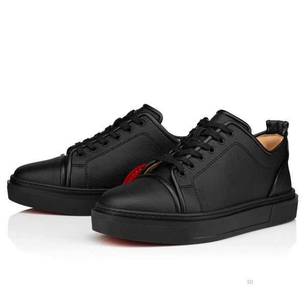 Christian Louboutin Adolon Junior Men's Low Top Sneakers Black | HRWGIM062