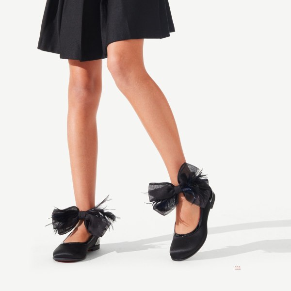 Christian Louboutin Anemonina Girls' Ballerinas Black | TEXKFU796