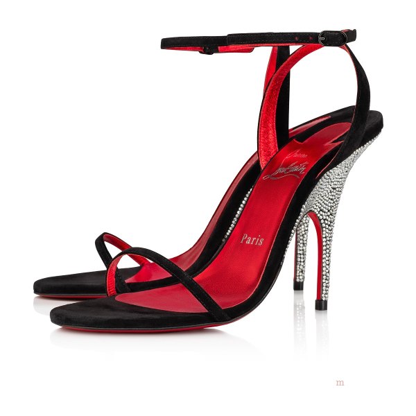 Christian Louboutin Arch Queen Strass Women's Sandals Black | WGNITJ317