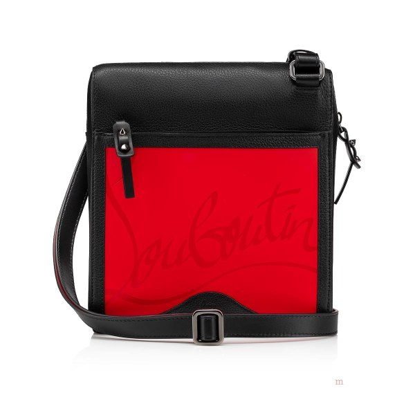 Christian Louboutin Benech Reporter medium Men's Leather Bag Red | DNSHPB762