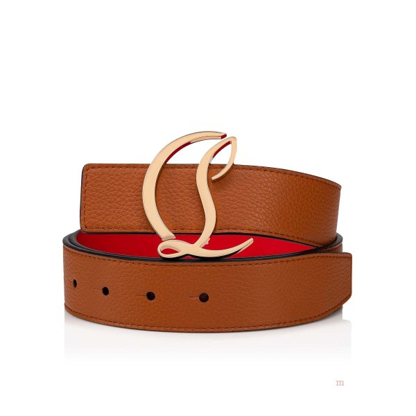 Christian Louboutin CL logo belt Women's Belt Brown | ORHQPI567